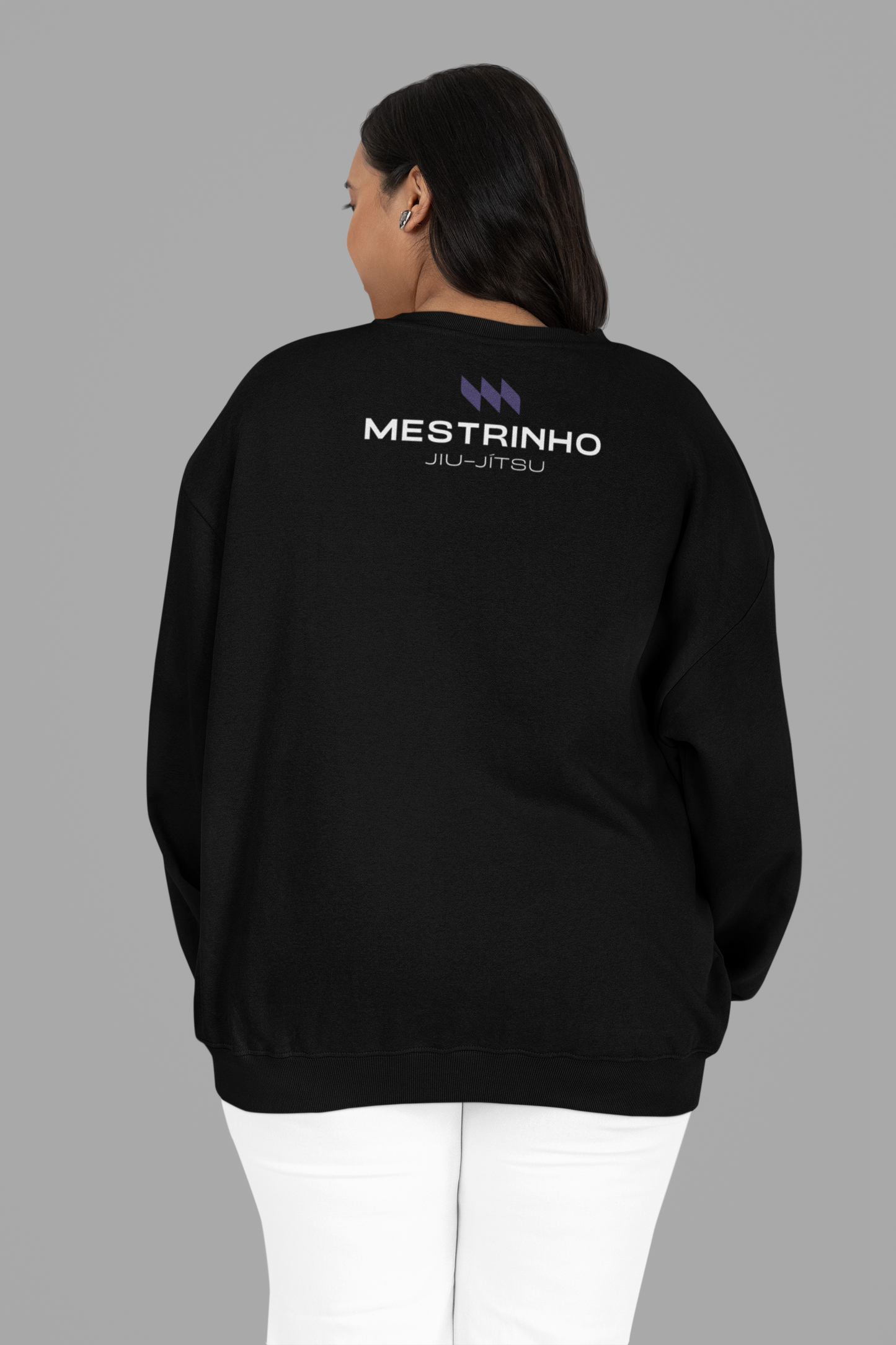 Moletom sem capuz - Mestrinho JJ - Logo Roxo