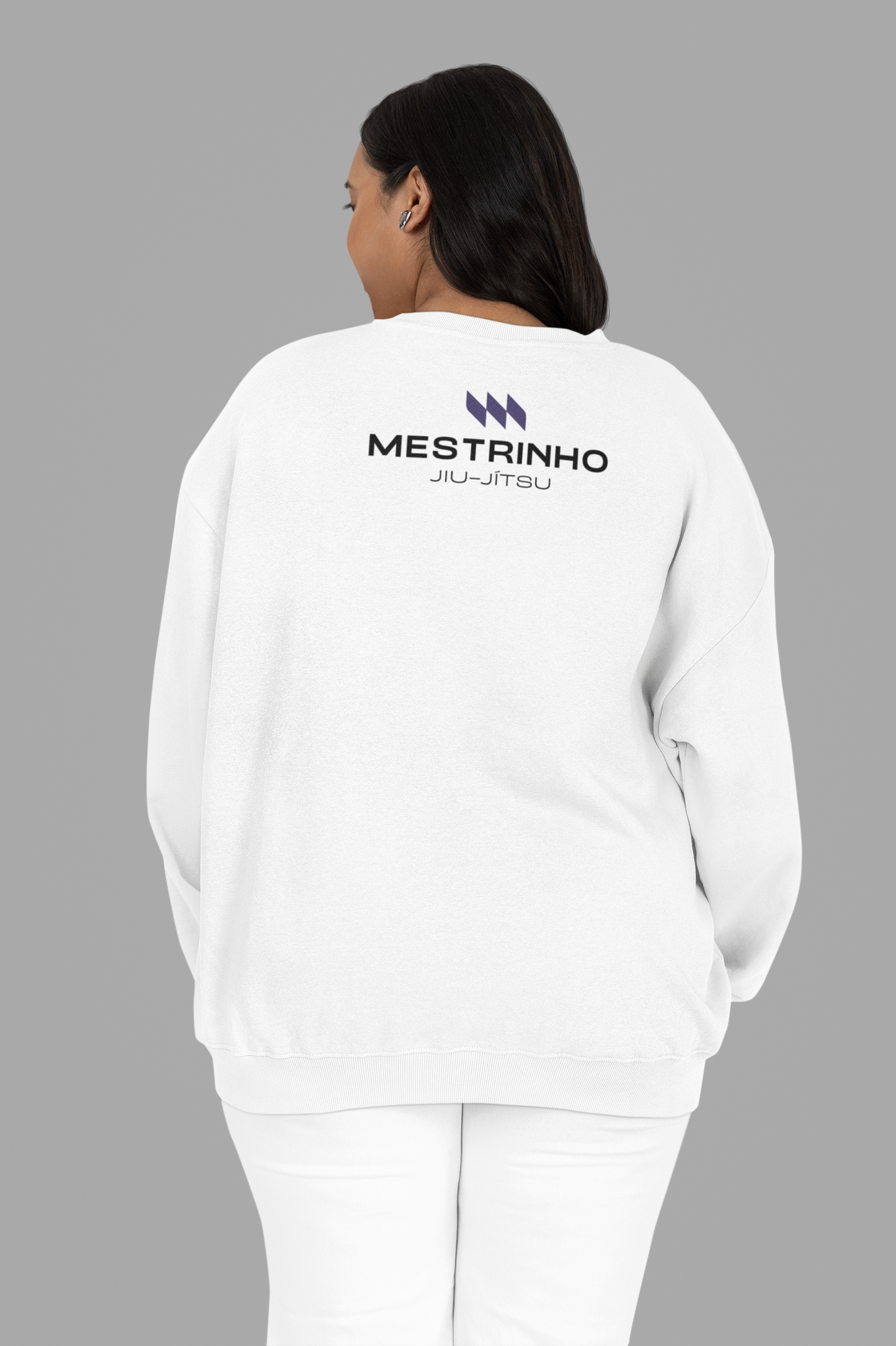 Moletom sem capuz - Mestrinho JJ - Logo Roxo
