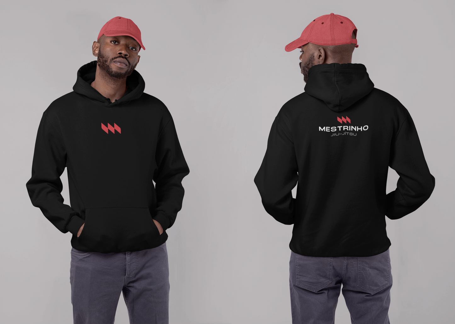 Moletom com Capuz - Mestrinho JJ - Logo Vermelha