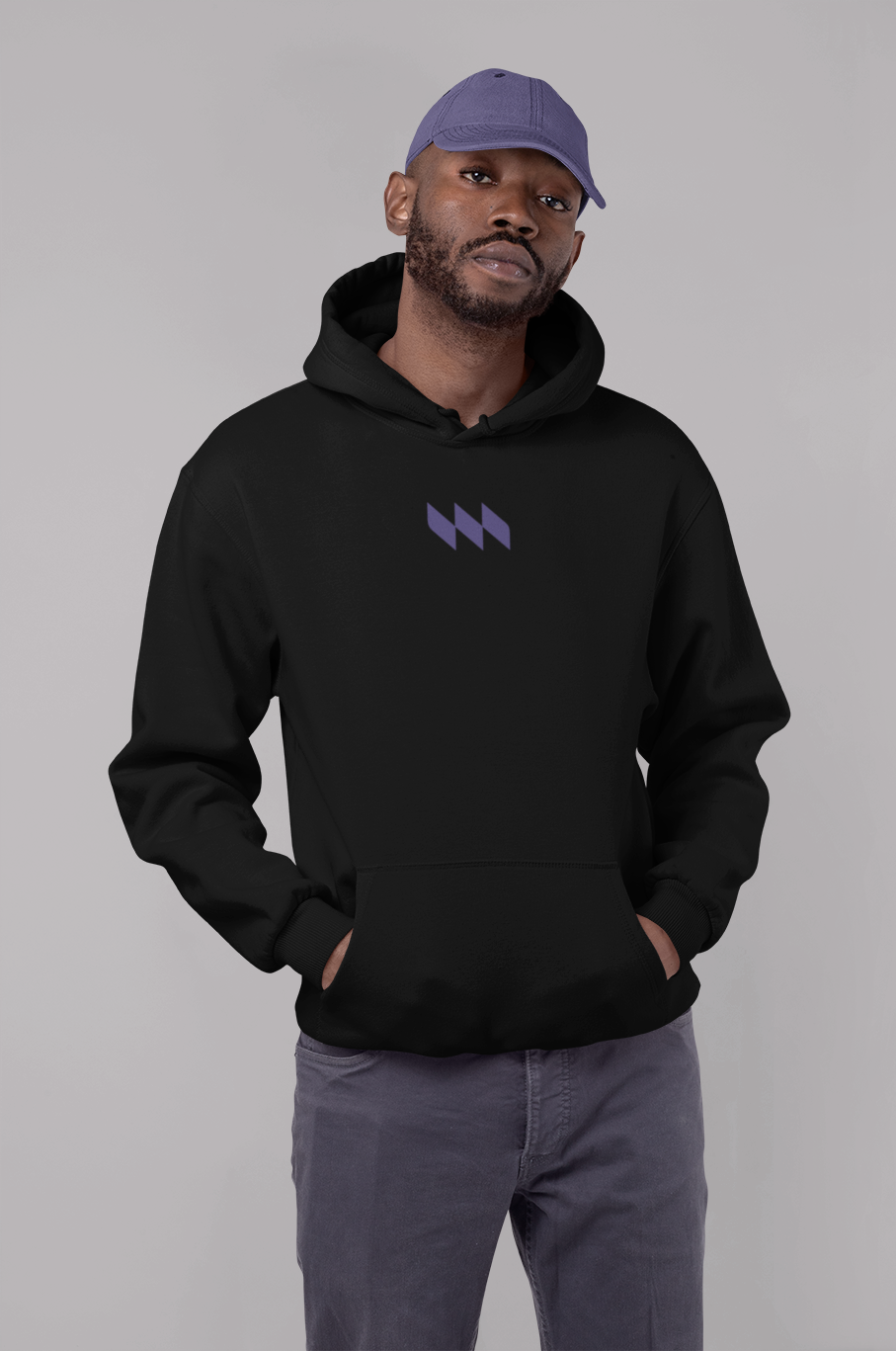 Moletom com Capuz - Mestrinho JJ - Logo Roxo