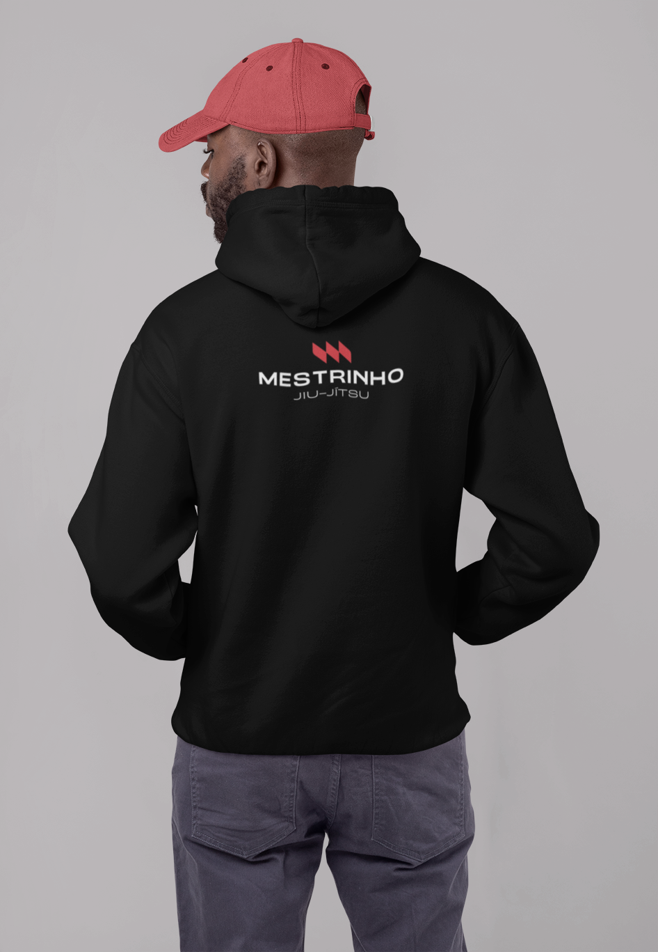 Moletom com Capuz - Mestrinho JJ - Logo Vermelha