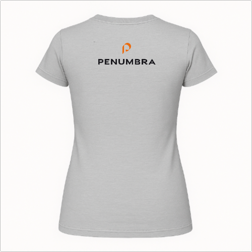 Blusa Baby Look - Penumbra - logo laranja