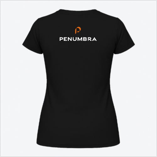 Blusa Baby Look - Penumbra - logo laranja