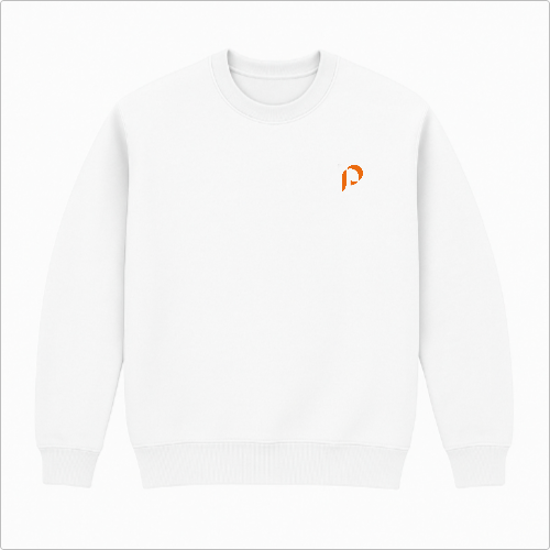 Moletom sem Capuz - Penumbra - logo laranja - lateral