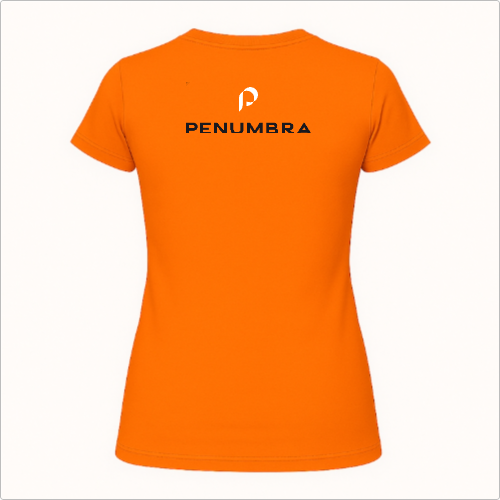 Blusa Baby Look - Penumbra - logo laranja