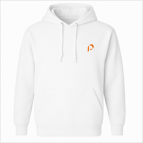 Moletom Canguru com Capuz - Penumbra - logo laranja - lateral