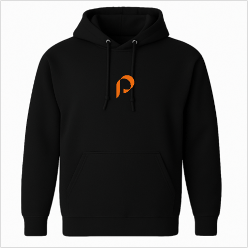 Moletom Canguru com Capuz - Penumbra - logo laranja