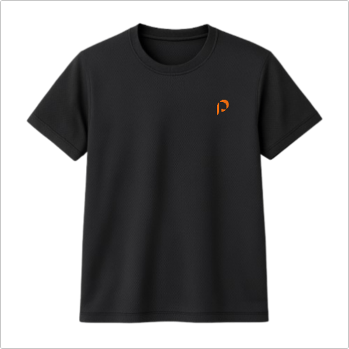 Camiseta Dryfit - Penumbra - logo laranja - lateral