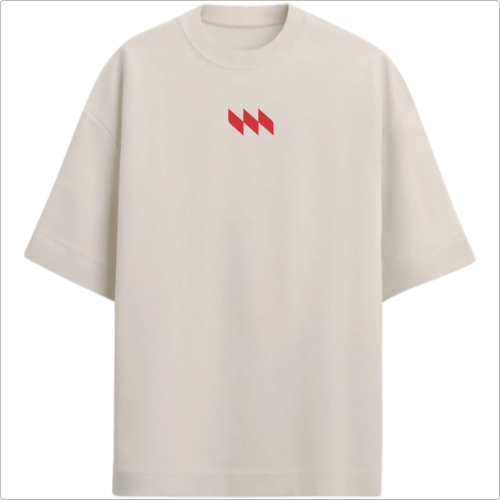Camiseta Oversized Premium - Mestrinho JJ - Logo Vermelho