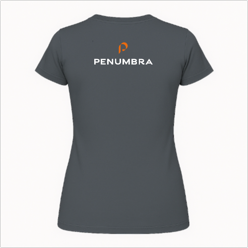 Blusa Baby Look - Penumbra - logo laranja
