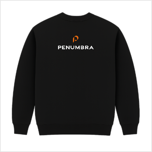 Moletom sem Capuz - Penumbra - logo laranja