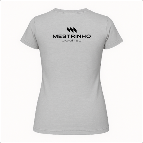 Blusa Baby Look - Mestrinho JJ - Logo Branca e Preta