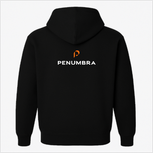 Moletom Canguru com Capuz - Penumbra - logo laranja