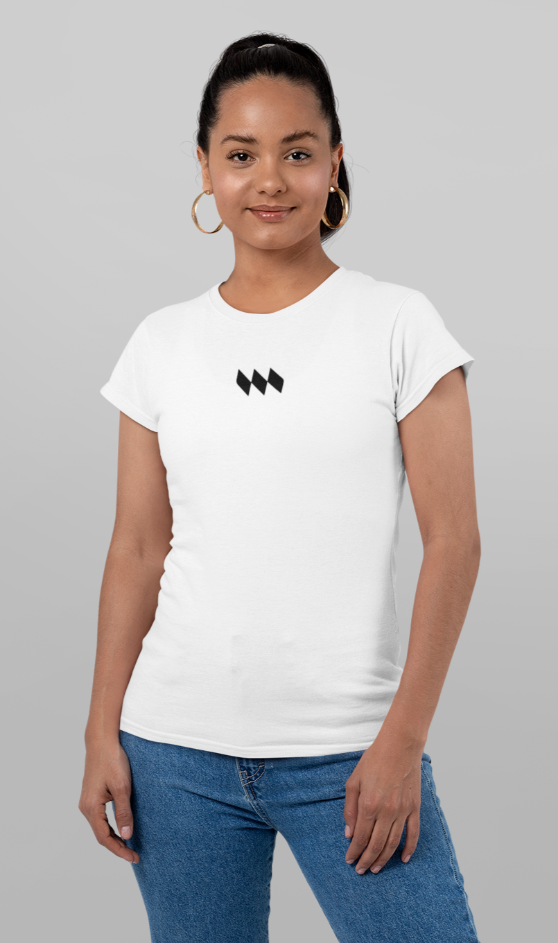 Blusa Baby Look - Mestrinho JJ - Logo Branca e Preta