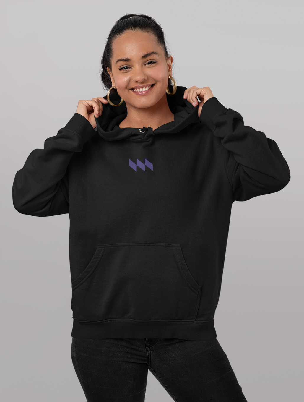 Moletom com Capuz - Mestrinho JJ - Logo Roxo