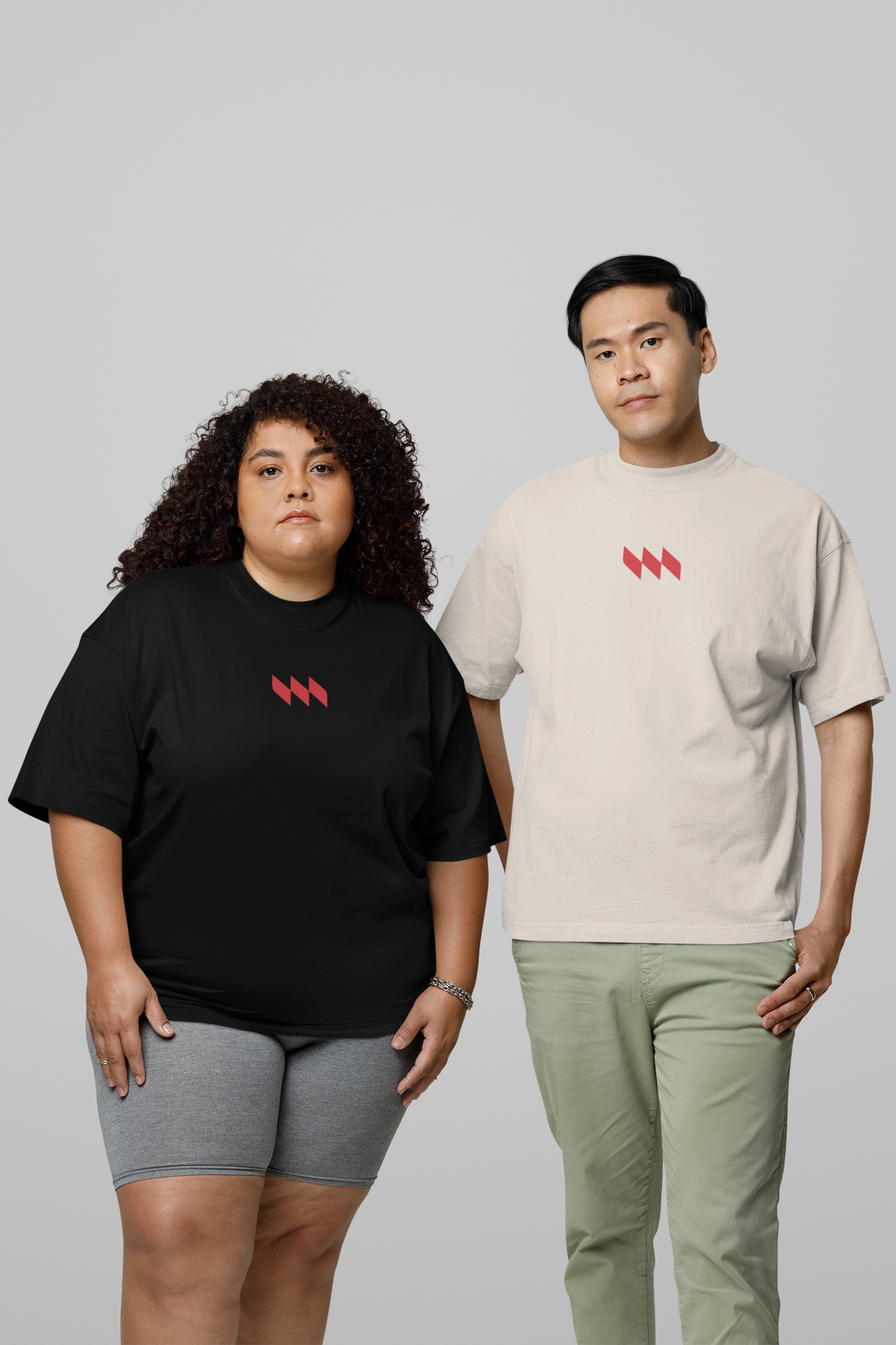 Camiseta Oversized Premium - Mestrinho JJ - Logo Vermelho