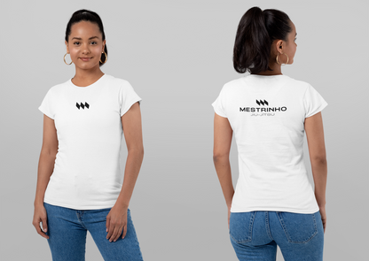Blusa Baby Look - Mestrinho JJ - Logo Branca e Preta