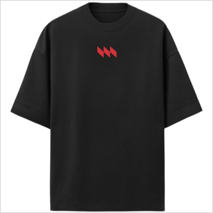 Camiseta Oversized Premium - Mestrinho JJ - Logo Vermelho
