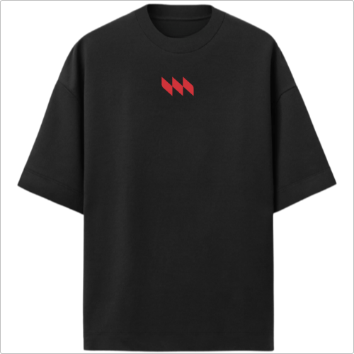 Camiseta Oversized Premium - Mestrinho JJ - Logo Vermelho