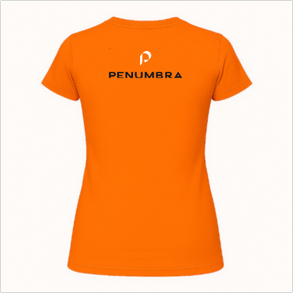 Blusa Baby Look - Penumbra - logo laranja