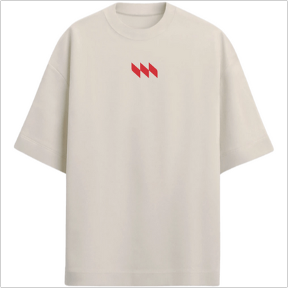 Camiseta Oversized Premium - Mestrinho JJ - Logo Vermelho