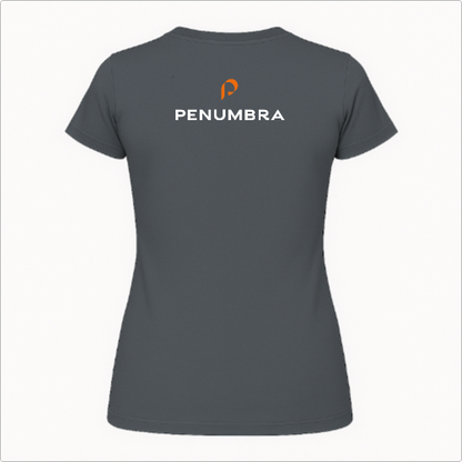 Blusa Baby Look - Penumbra - logo laranja