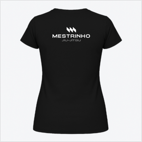 Blusa Baby Look - Mestrinho JJ - Logo Branca e Preta