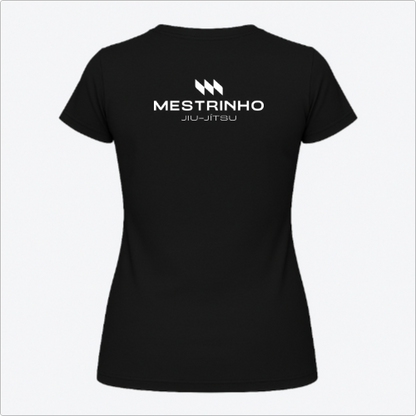 Blusa Baby Look - Mestrinho JJ - Logo Branca e Preta