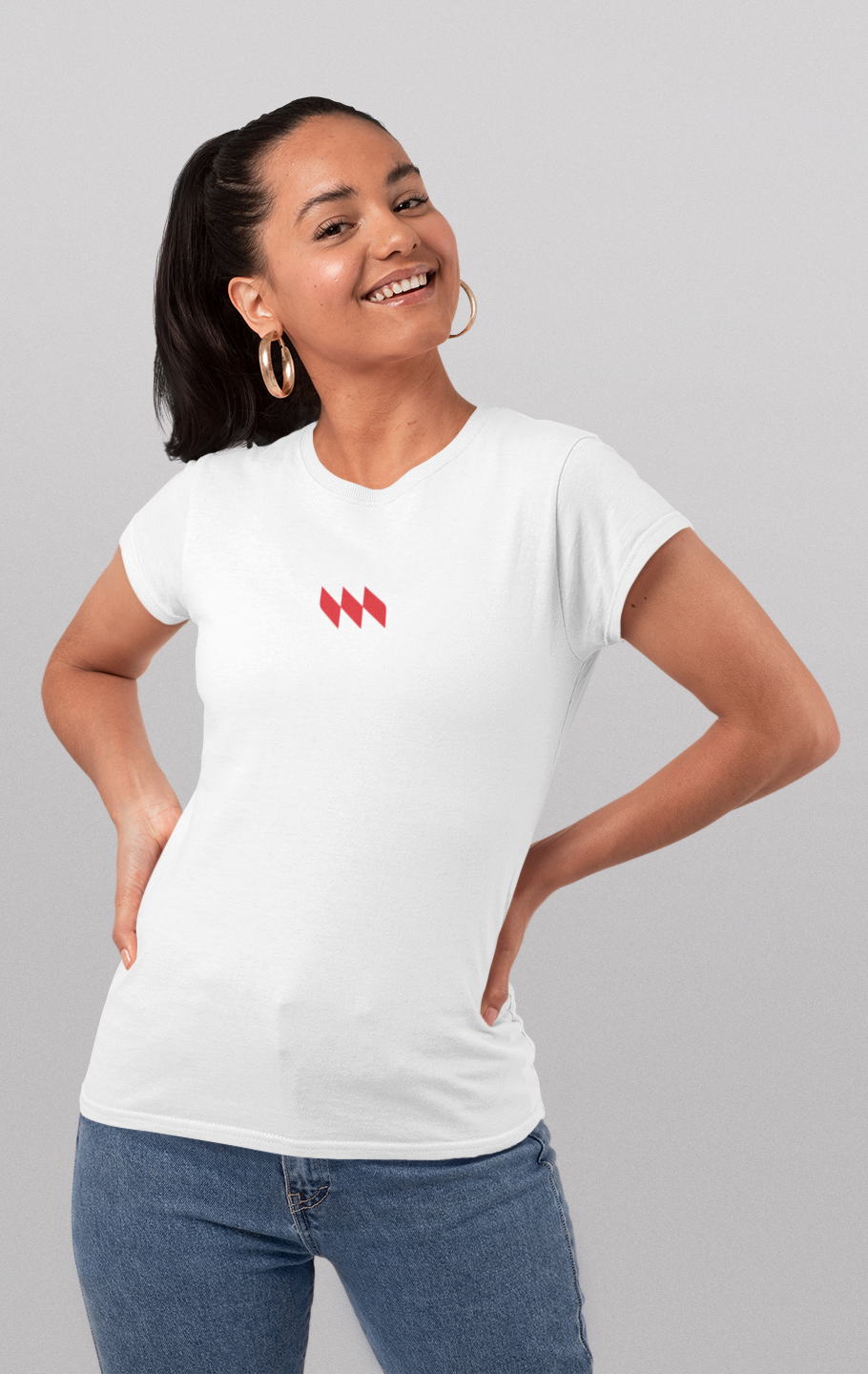 Blusa Baby Look - Mestrinho JJ - - Logo Vermelha