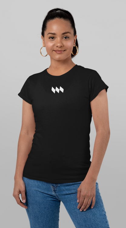Blusa Baby Look - Mestrinho JJ - Logo Branca e Preta