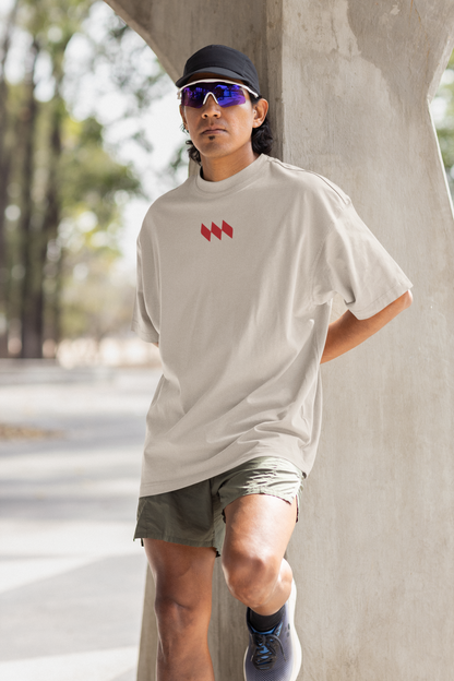 Camiseta Oversized Premium - Mestrinho JJ - Logo Vermelho
