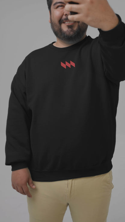 Moletom sem capuz - Mestrinho JJ - Logo Vermelha