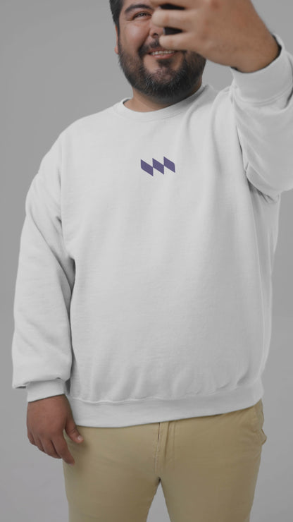Moletom sem capuz - Mestrinho JJ - Logo Roxo